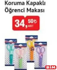 STUDİ KORUMA KAPAKLI ÖĞRENCİ MAKASI